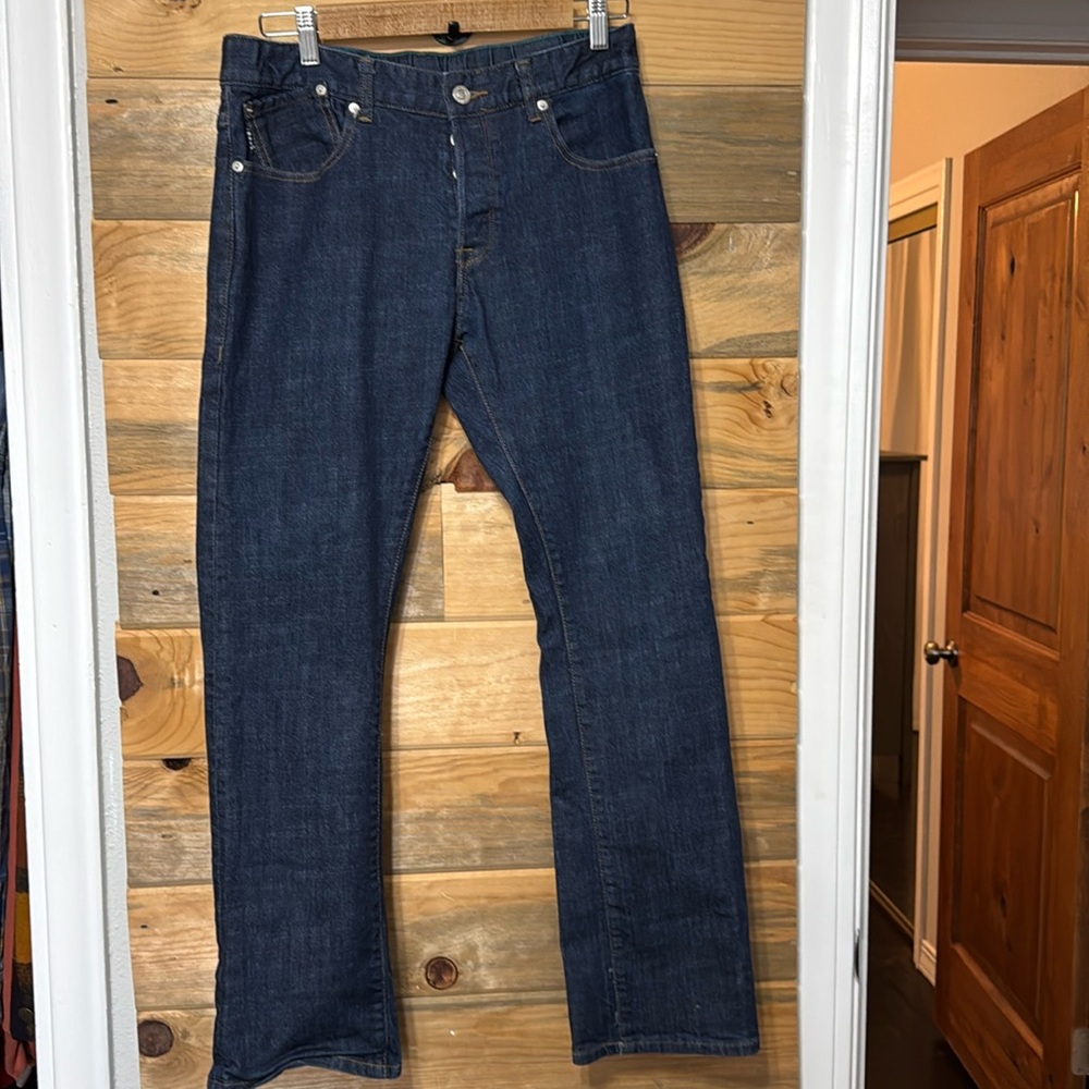 Five Four Mark‎ Mcnairy Button Fly Men's Denim Jeans Duck Lined Size 32X29